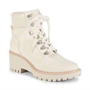 NEW Dolce Vita Hank Lace-Up Lug Sole Combat Boots in Size 7.5